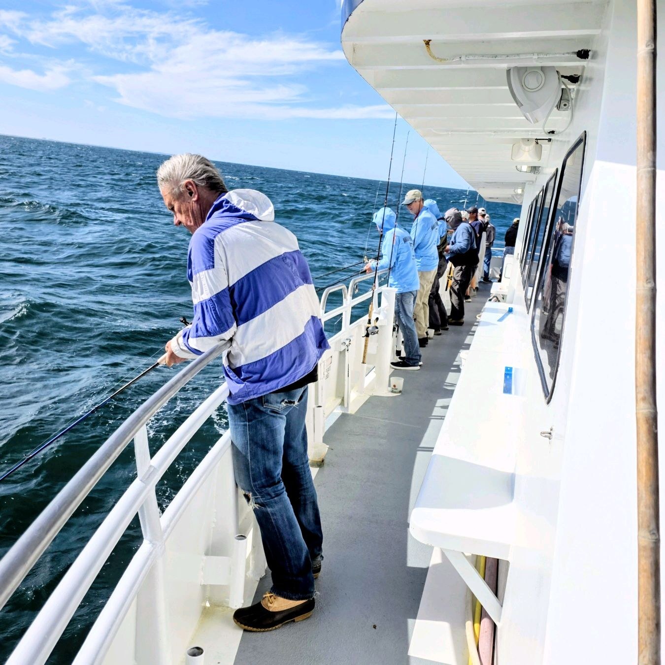 Fishing the rail