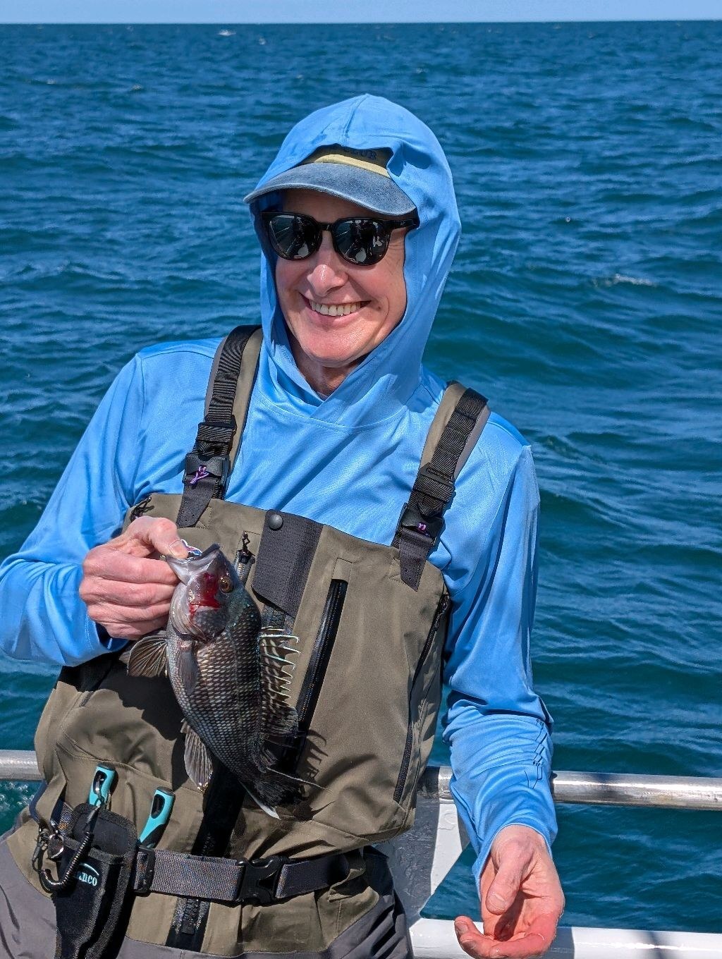 Bob More's first ocean catch