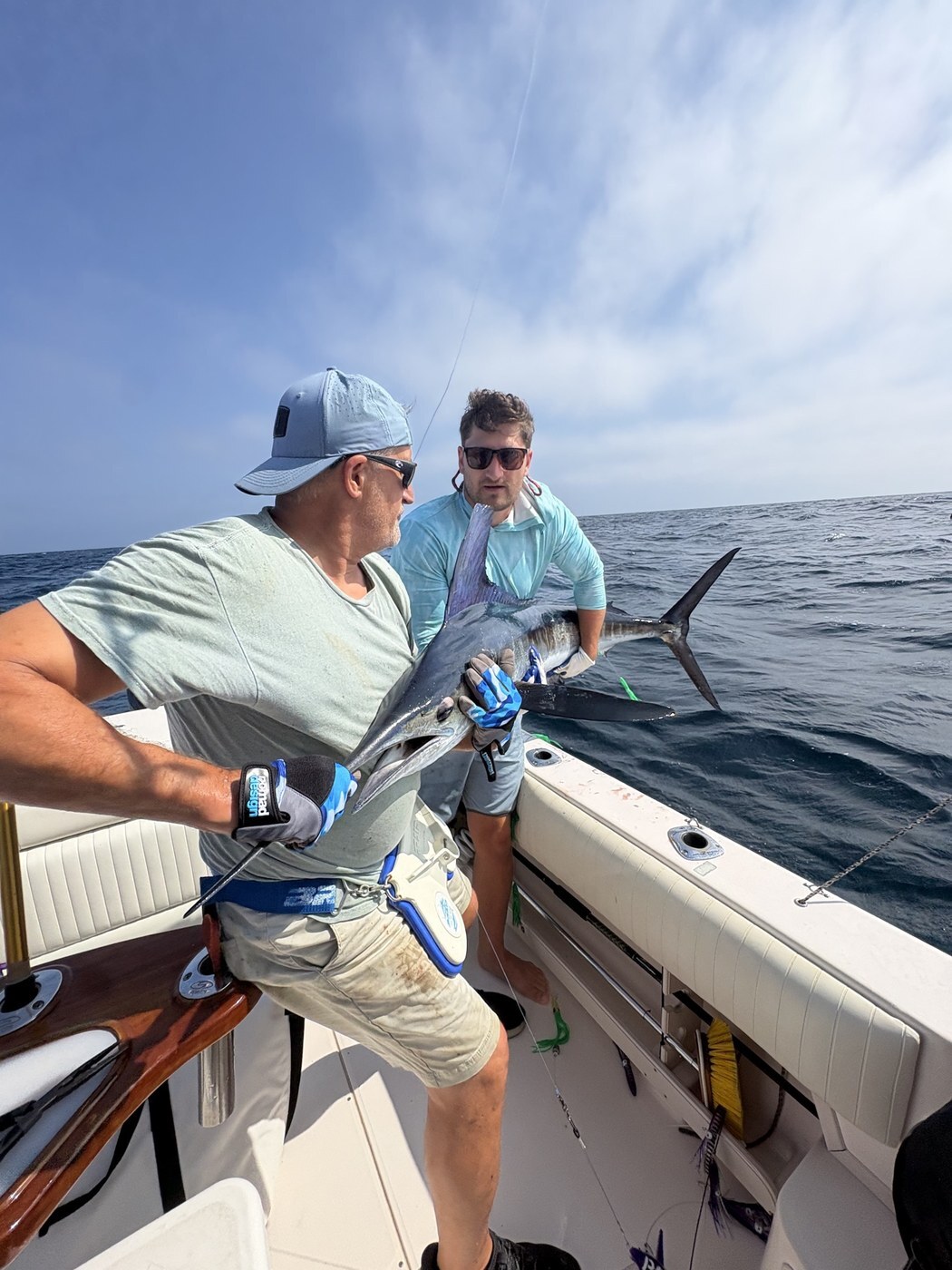 White marlin release offshore