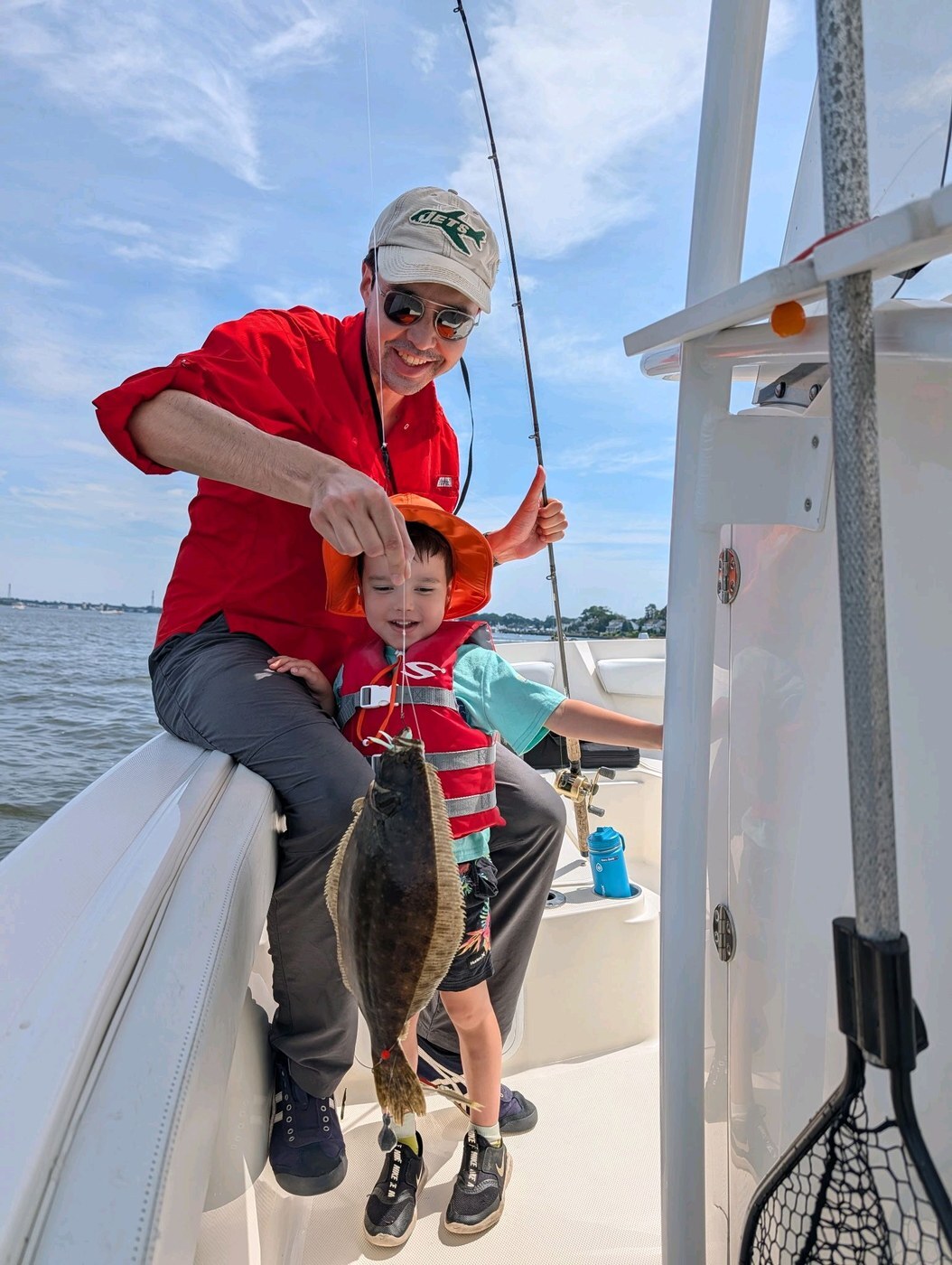 Grandson's first fluke — Shafer