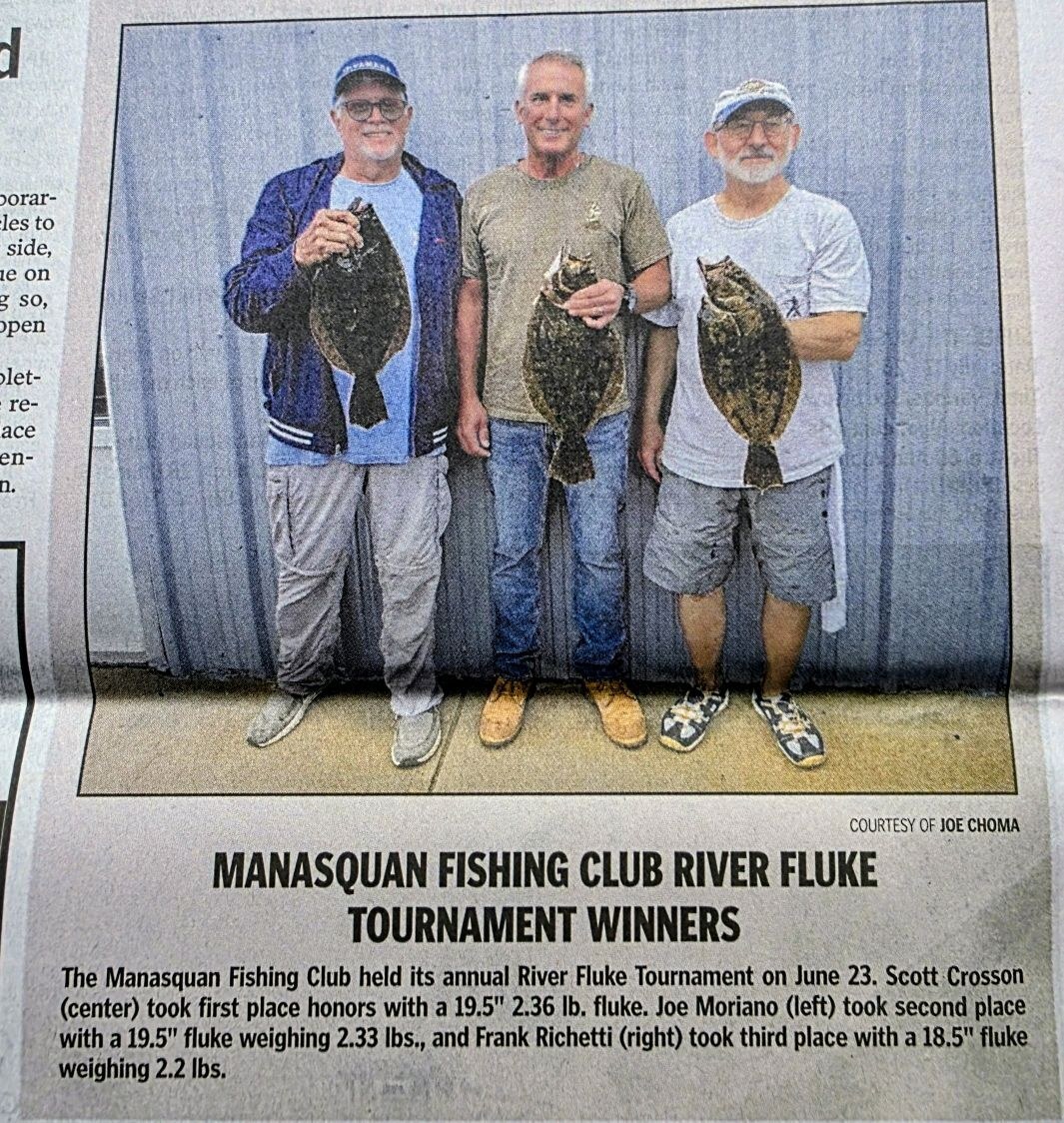 River Fluke Tournament winners