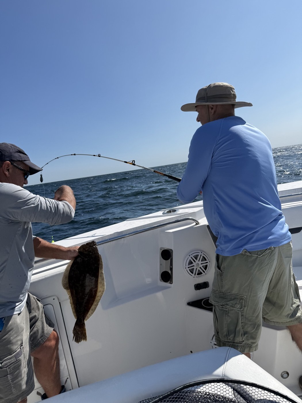 Fluke over the rail