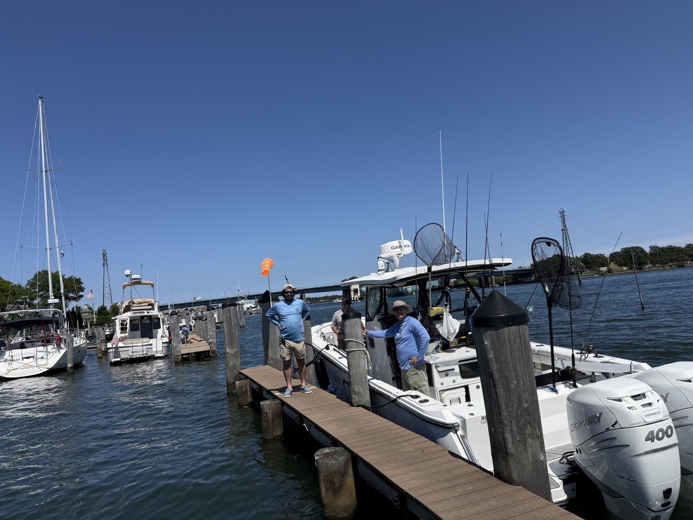 Tournament fleet at the dock