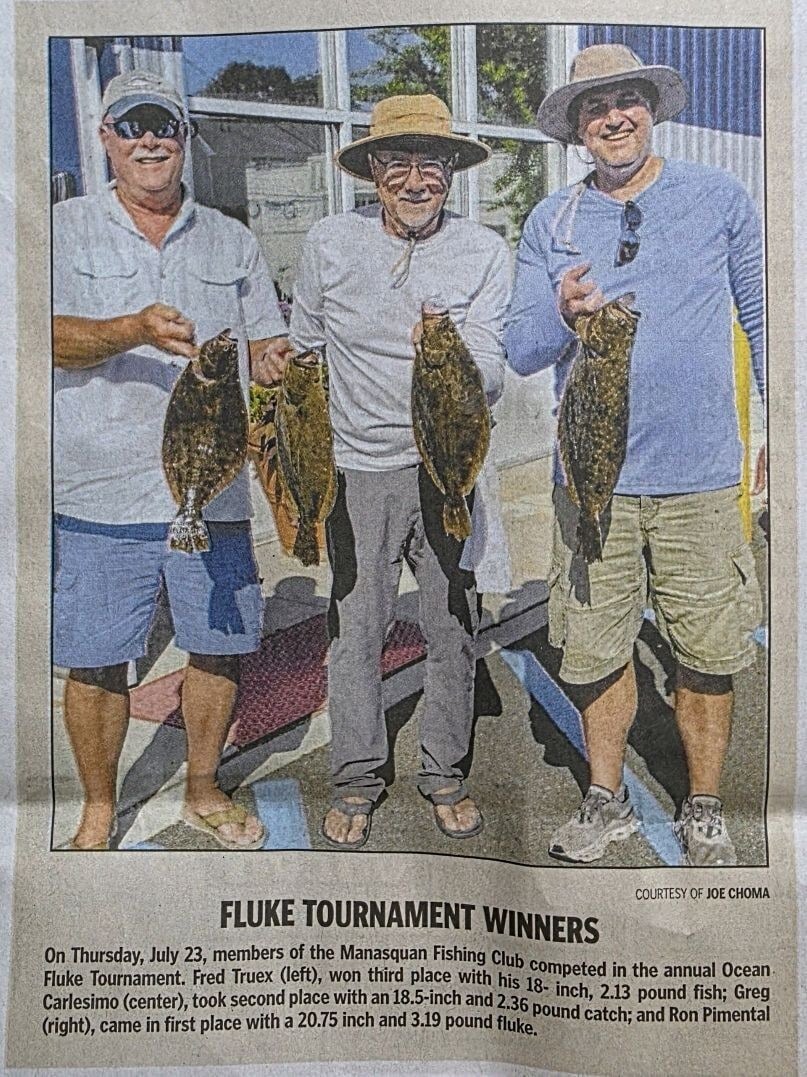 Fluke Tournament winners — Coast Star