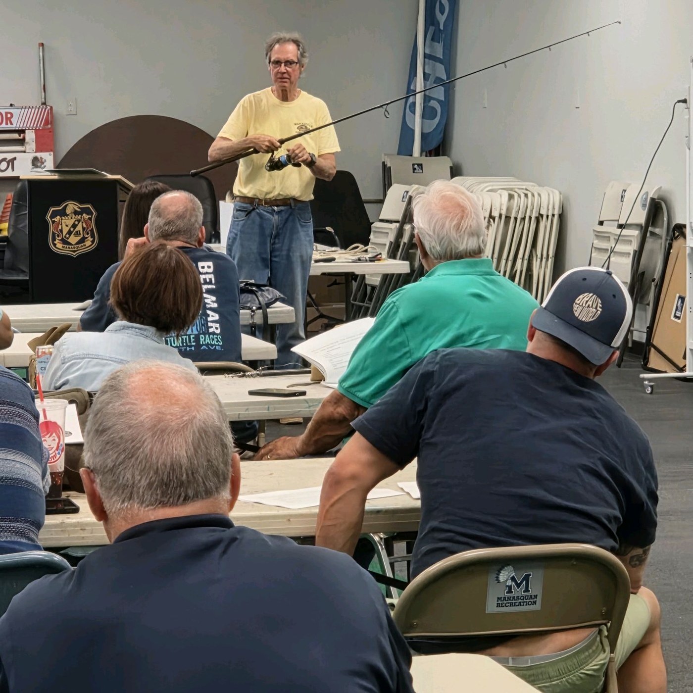 Surf fishing course — casting demo