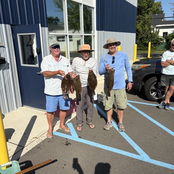 Winning fluke at the weigh-in