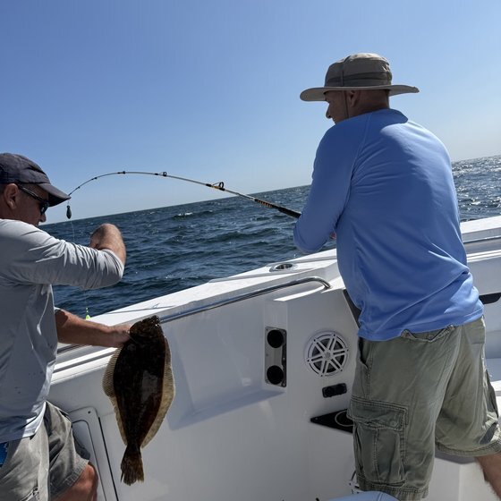 Fluke over the rail