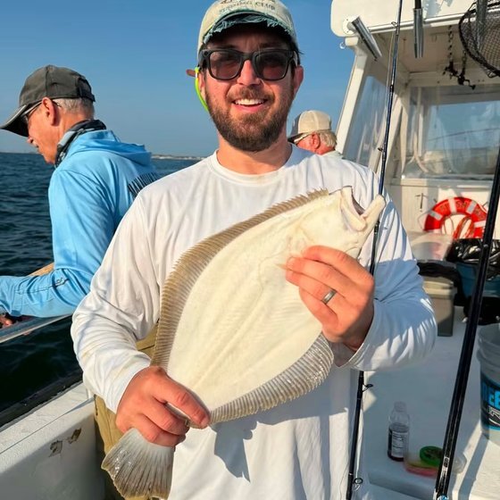 Fluke over the rail — Monger trip