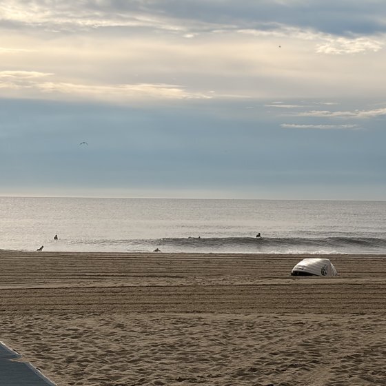 Calm ocean — tournament morning